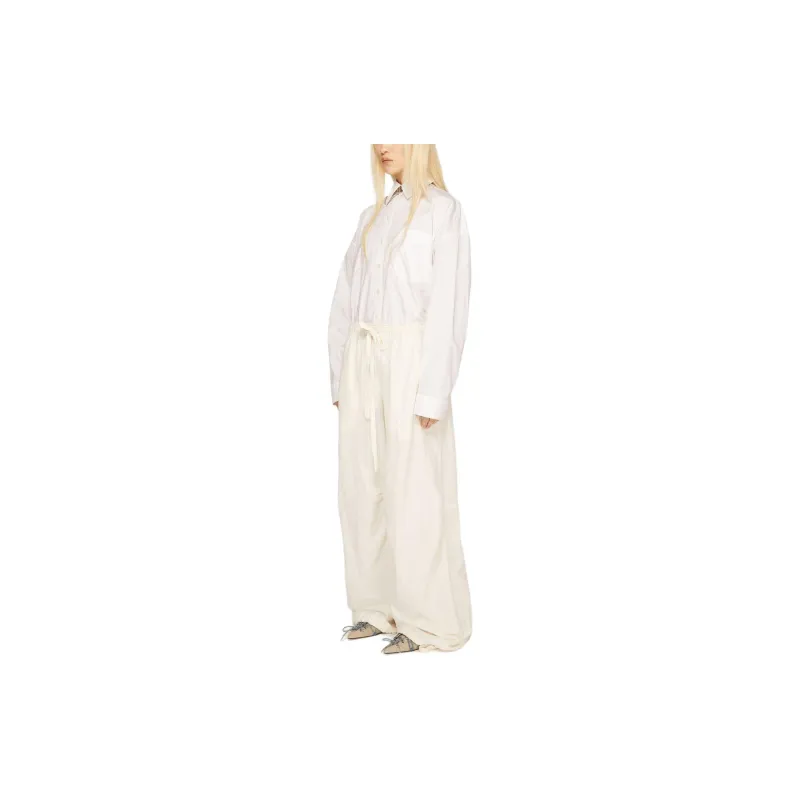 Acne Studios SS24 Casual Pants Women's Warm White-3