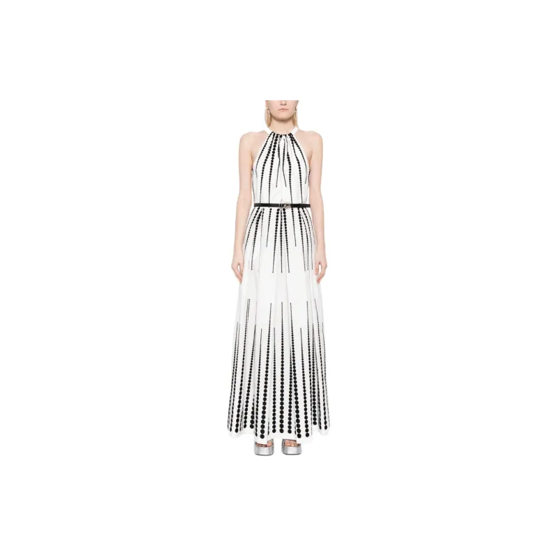 ELIE SAAB Moon Embroidered Poplin Dress-1