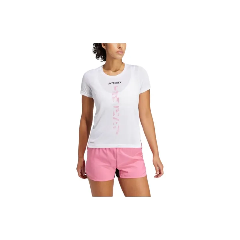 Adidas Terrex Agravic T Shirt Women's White/Pink-2