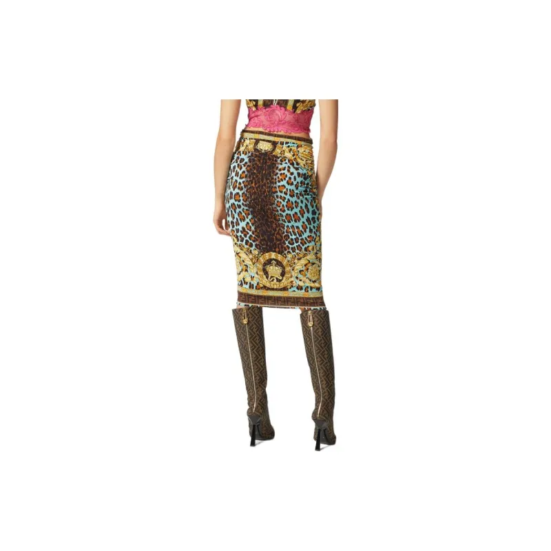 VERSACE x FENDI Collaboration SS22 Skirt Women's Multicolor-3