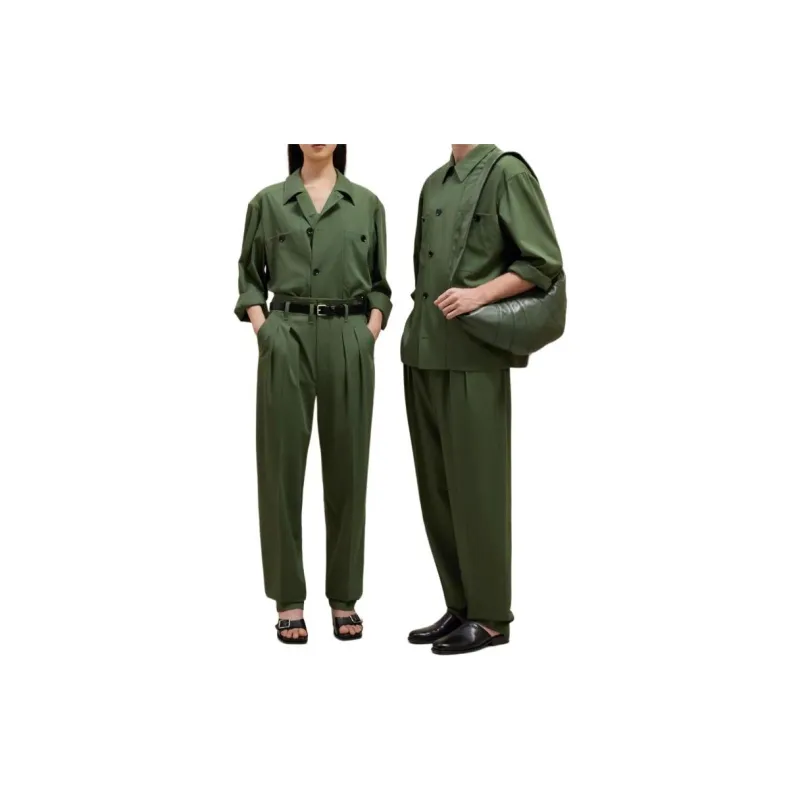 Lemaire Pleated Tapered Leg Trousers-4