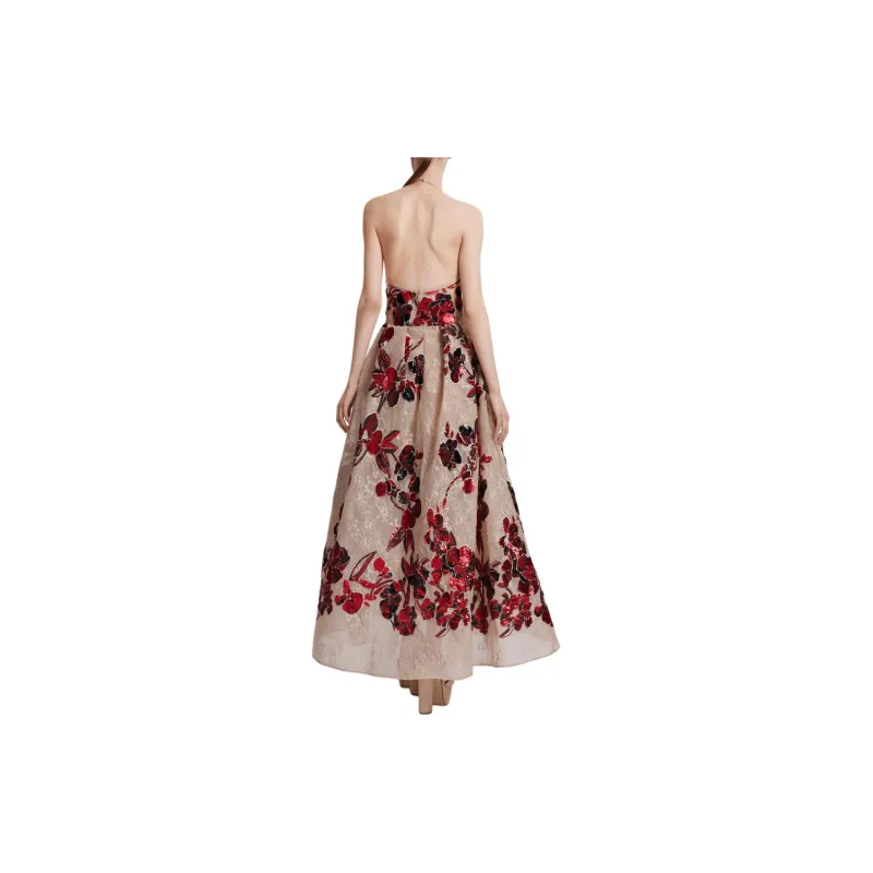 ELIE SAAB Sequinned A line Maxi Dress-2