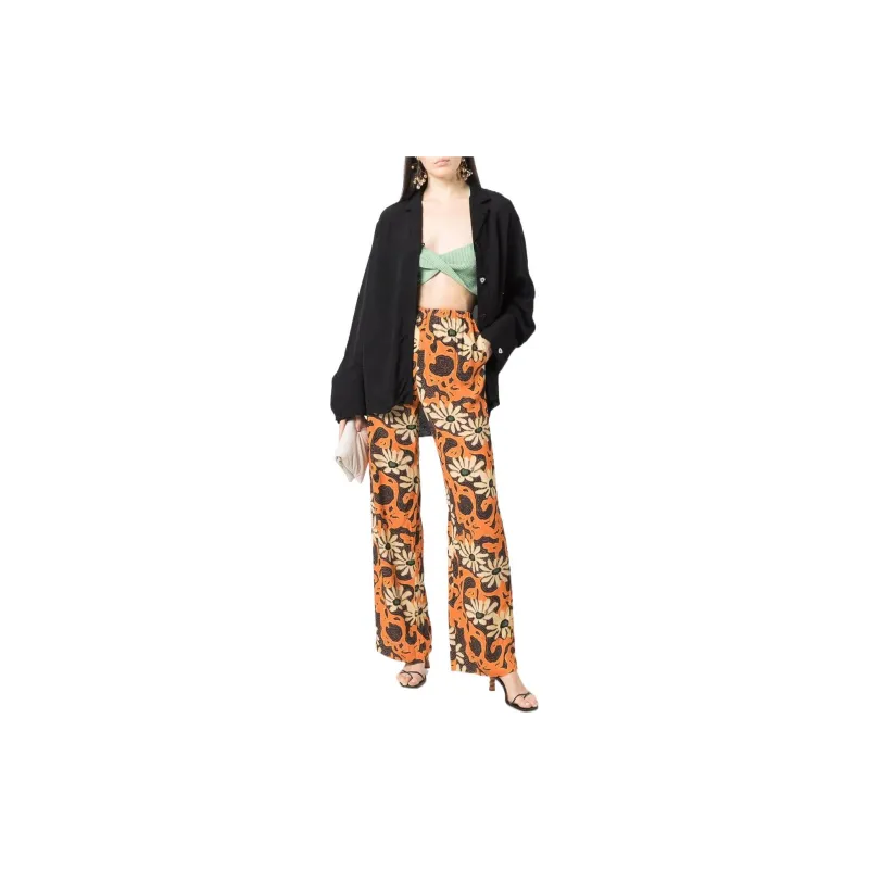 NANUSHKA Floral Wide leg Trousers-1