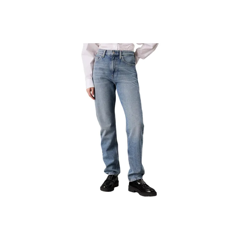 CALVIN KLEIN Jeans Europe Version Women's Light Blue-1