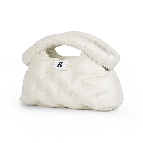 Karkki Lambskin Commute Vacation Travel Shoulder Bag Crossbody Bag Handbag Women's White-4