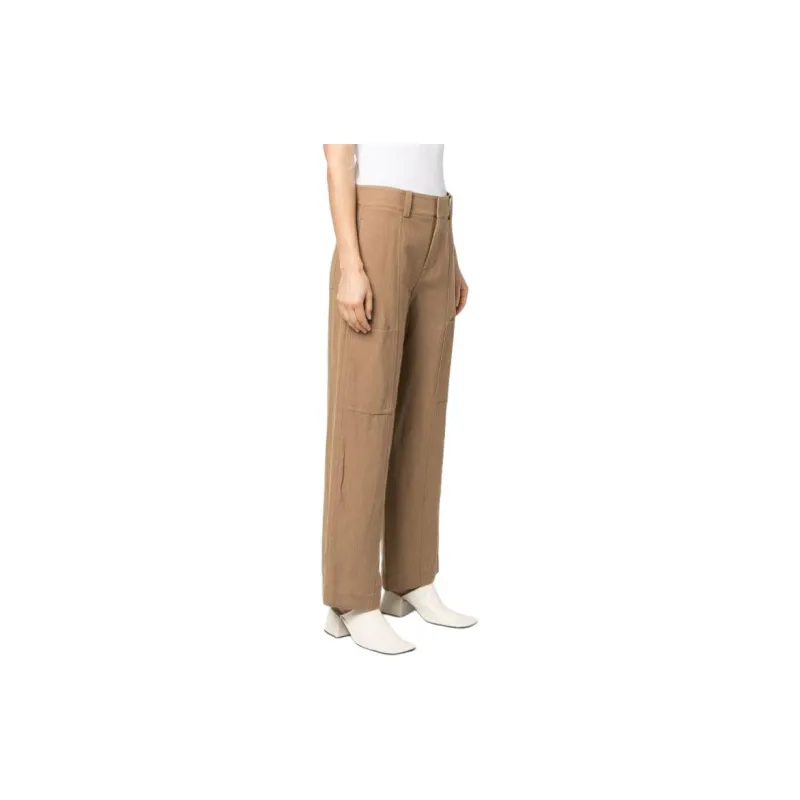 VINCE One Tone patch Wide leg Trousers-3