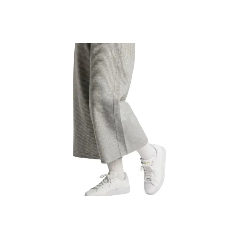 Adidas Free Shipping With AdiClub All Szn Rib 7/8-Length Wide Leg Pants-4