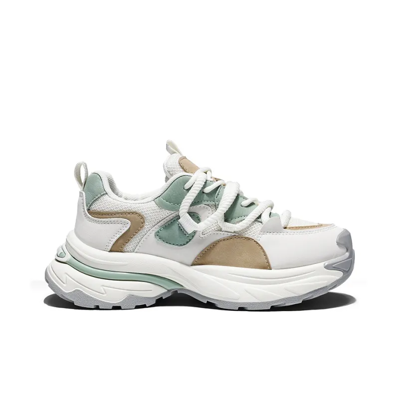 Tonlion Anti Slip And Wear Resistant Breathable Low Top Chunky Sneakers Women's-11