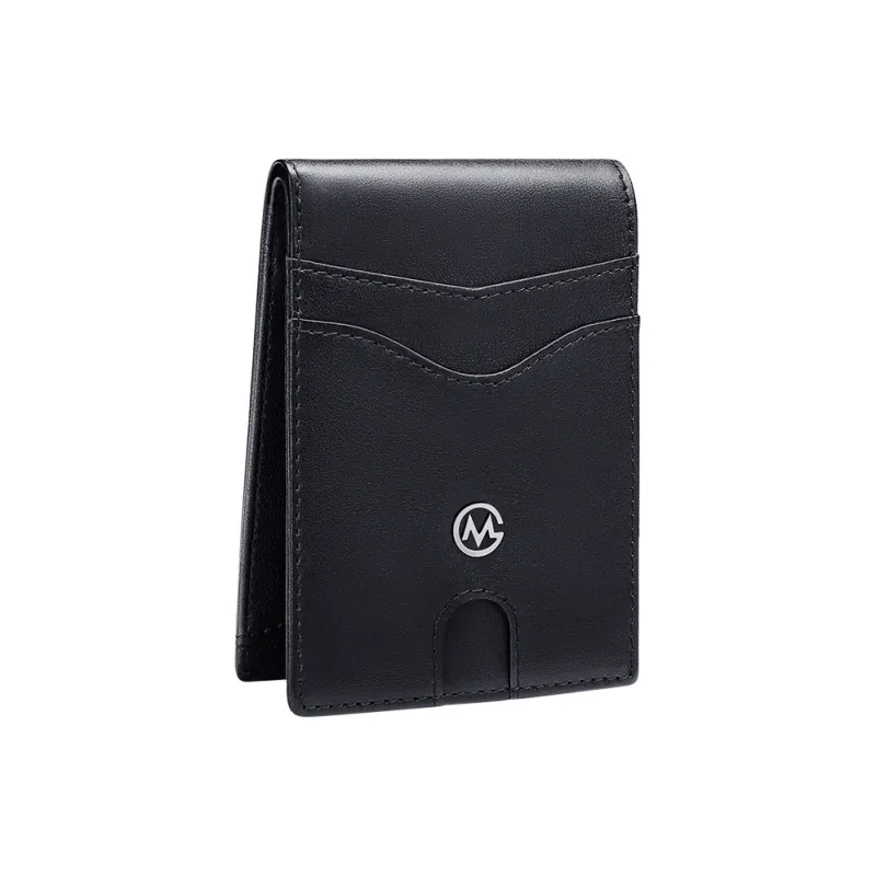 GOLF Synthetic Leather Card Holder Small Size Men's Black-1