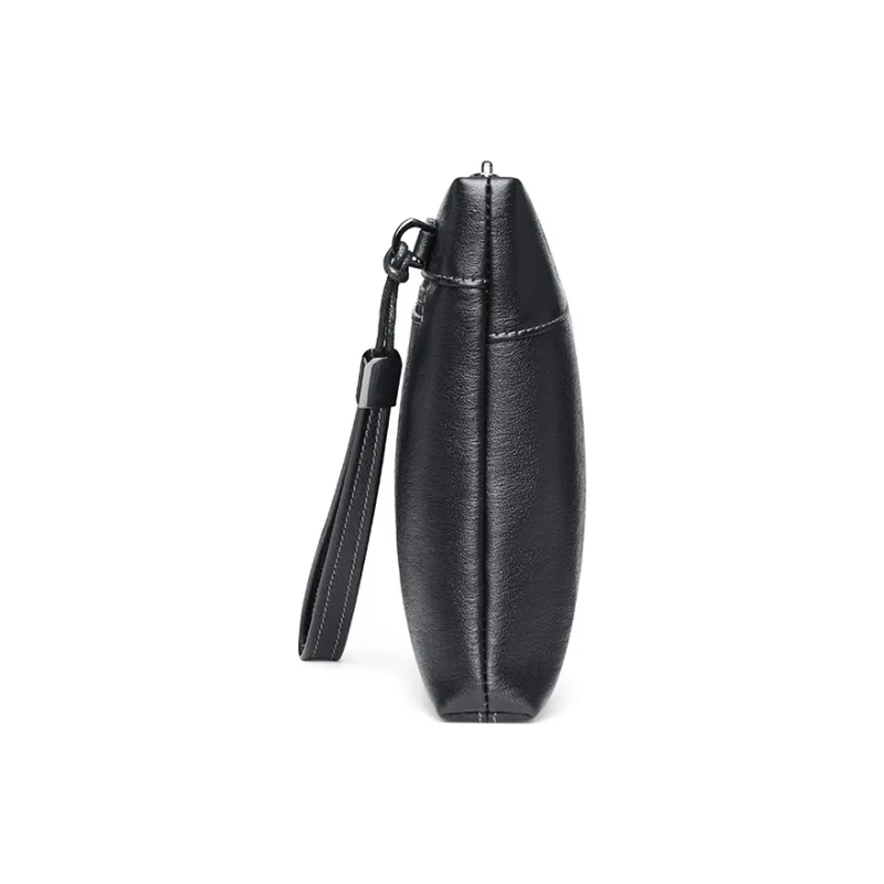 SEPTWOLVES Cow Leather Clutch Men's Black-2