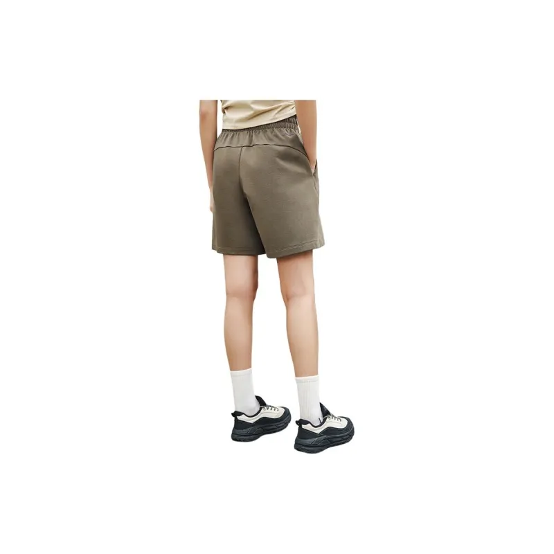 Anta Variety Training Collection Casual Shorts Women's Withered Pine Green-3
