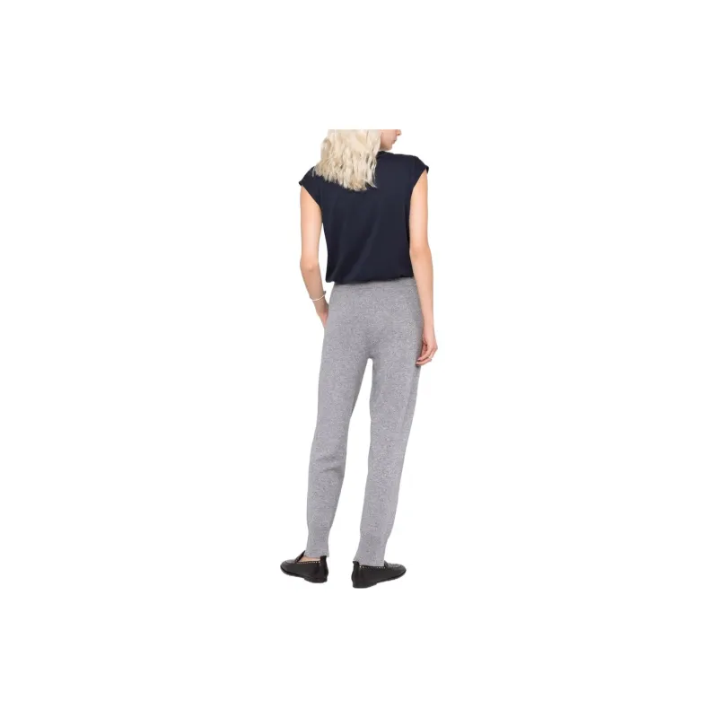 THEORY Knitted Sweatpants Women's Gray-2