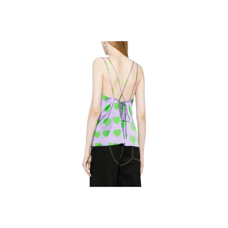 NATASHA ZINKO Heart print Cami Top-2
