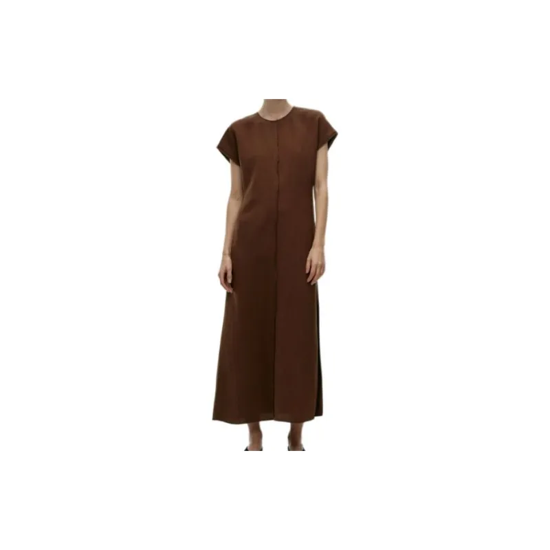 ARKET Short Sleeved Dresses Women's Brown-1