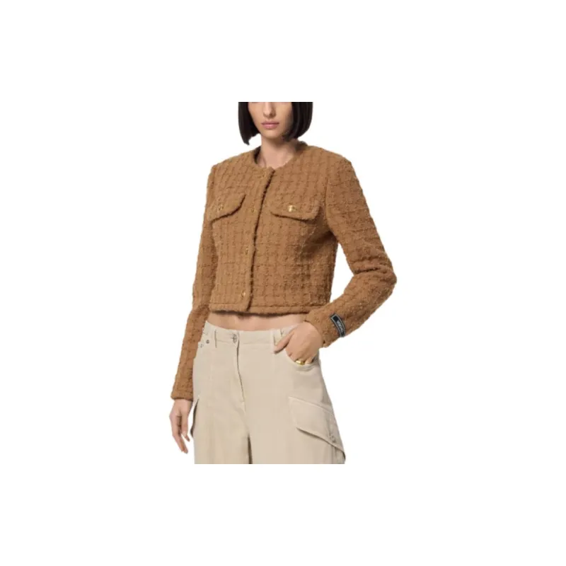 VERSACE Heritage Button Up Tweed Jacket-2
