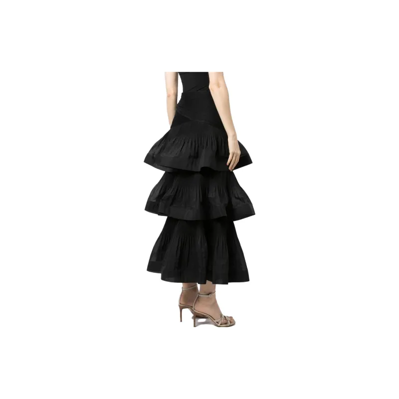 Zimmermann Casual Long Skirts Women's Black-2