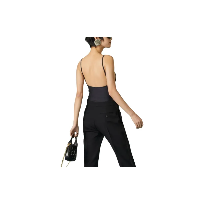 GUCCI Sparkling Swimsuit With Horsebit 'Black'-3