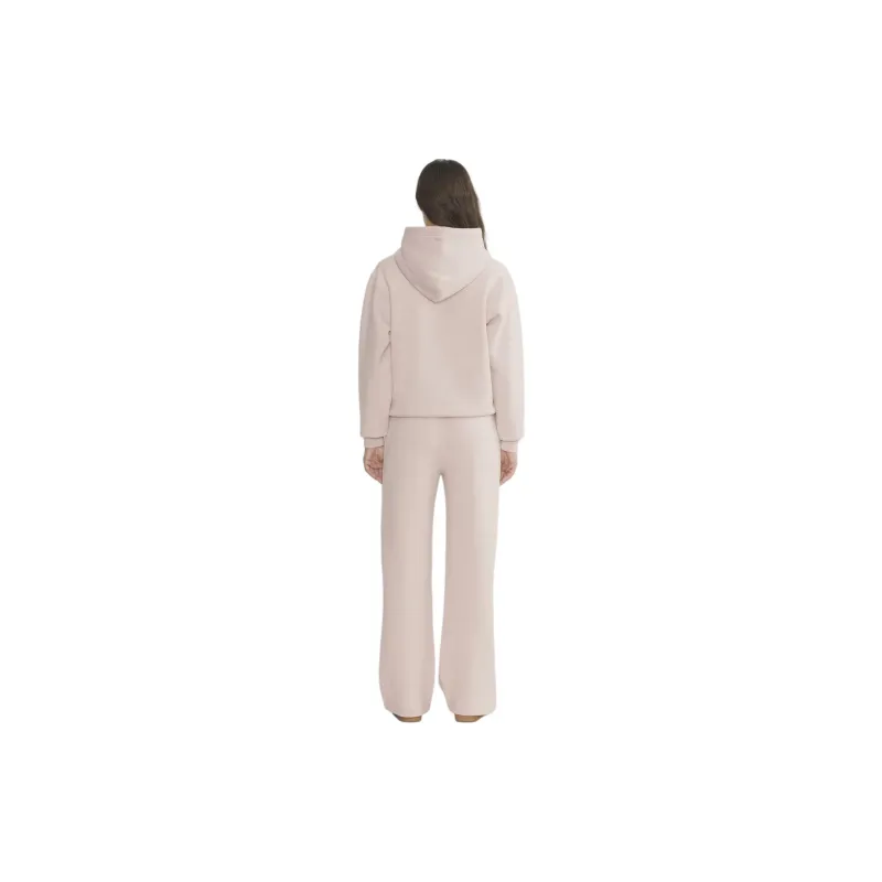 ARITZIA Sweatfleece Cozy Fleece Boyfriend Basi Wide Sweatpant Knitted Sports Pants Women's Bow Pink/Bowknot Pink-3