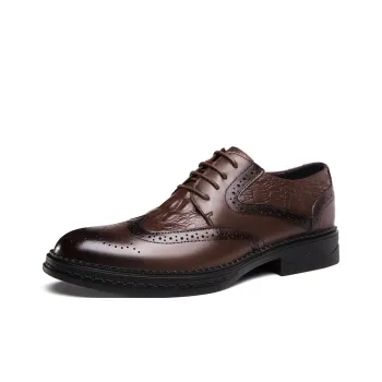 XIMO BULL Dress Shoes Men Low Top Black/Brown