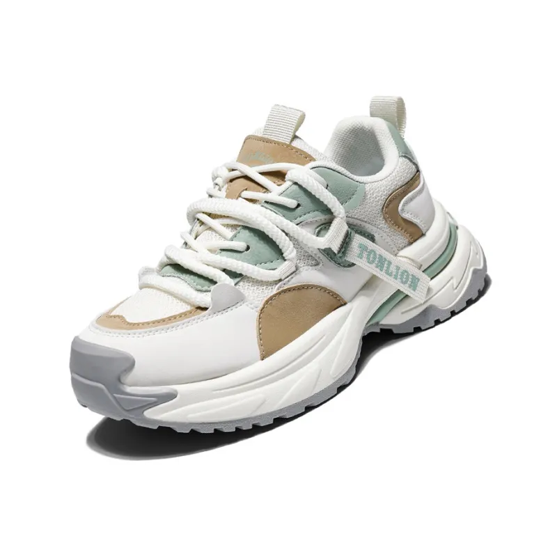 Tonlion Anti Slip And Wear Resistant Breathable Low Top Chunky Sneakers Women's-13
