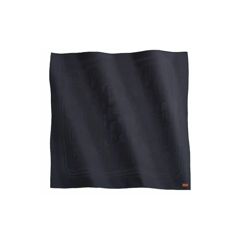 HERMES Cashmere Silk Scarves Unisex Black-0