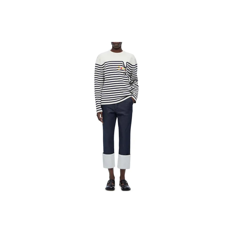 LOEWE Sweater Women's Blue White-1