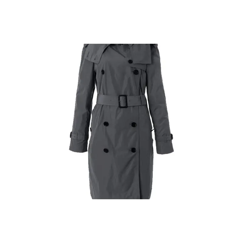 Burberry Trench Coat Women's Gray-4