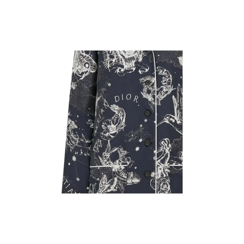 DIOR FW22 Shirt Women's Dark Blue-2