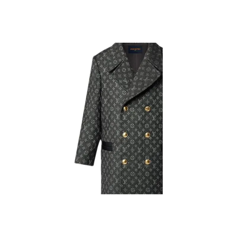 LOUIS VUITTON Coat Women's Black-4