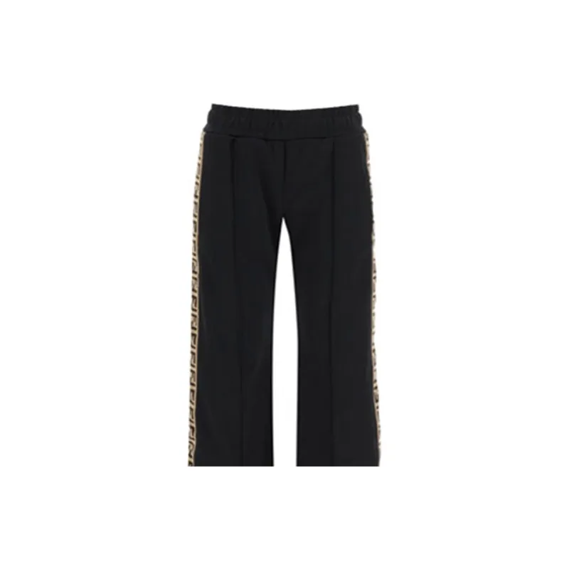 FENDI Knitted Sweatpants Women's Black-5