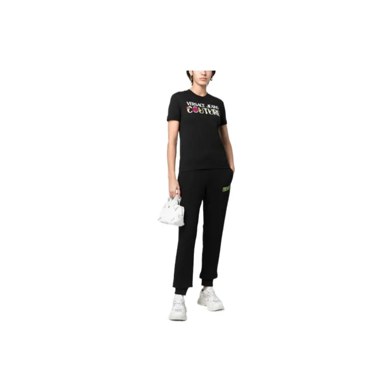 VERSACE JEANS COUTURE T Shirt Women's Black-1