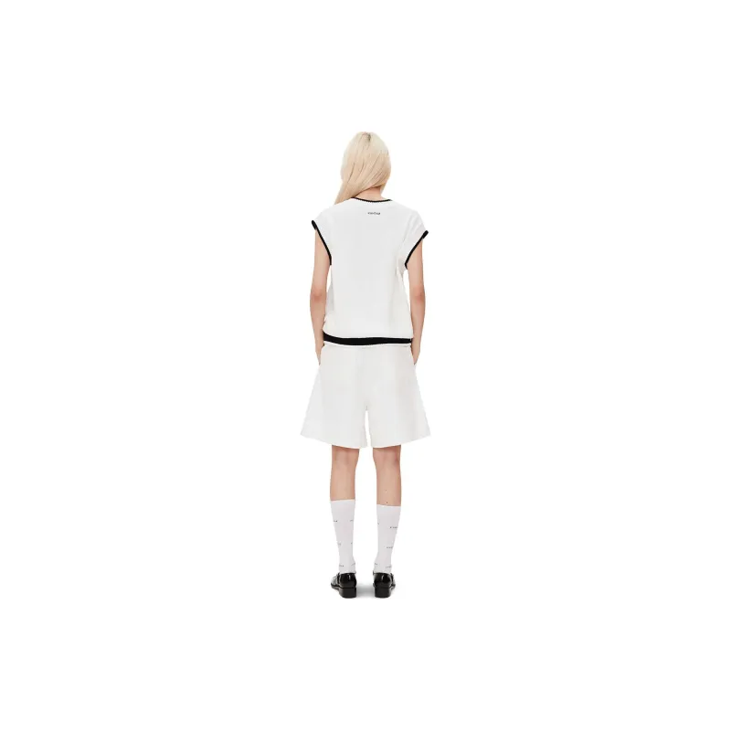 KIMHEKIM SS24 TWO POCKETS DENIM SHORTS Denim Shorts Women's WHITE/White-3