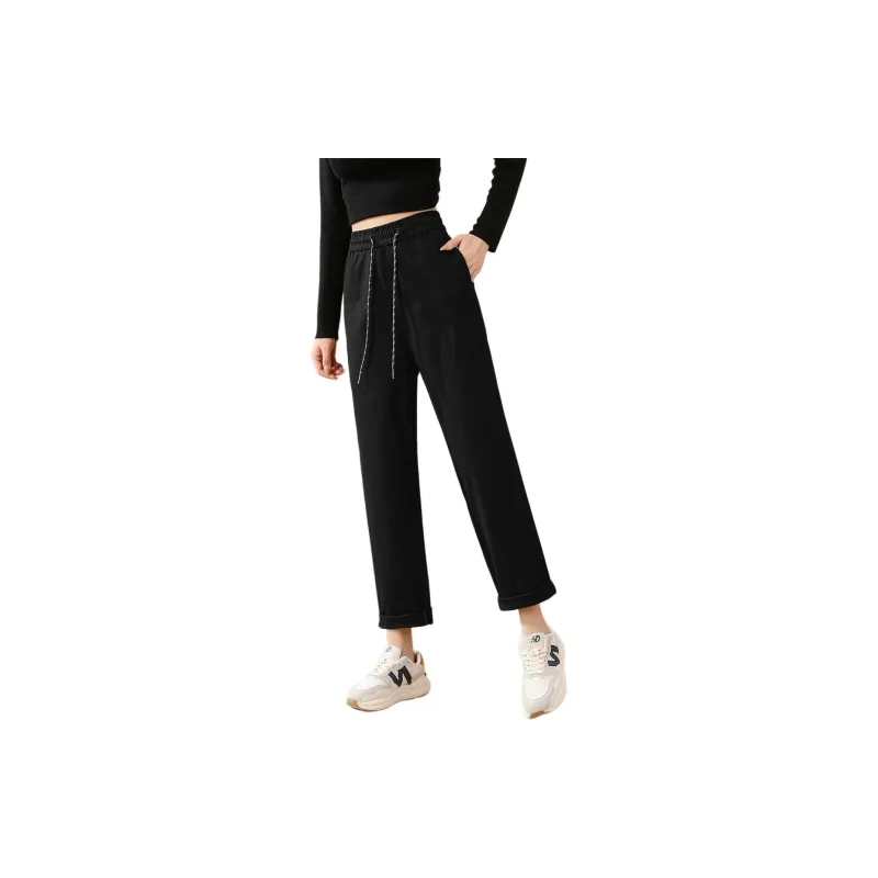 TERRE BLEUE Casual Pants Women's Black-1