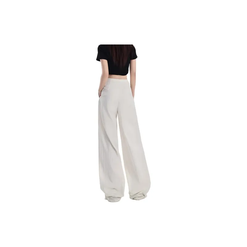 Kazakhstan Casual Pants Women's Cream Apricot-1