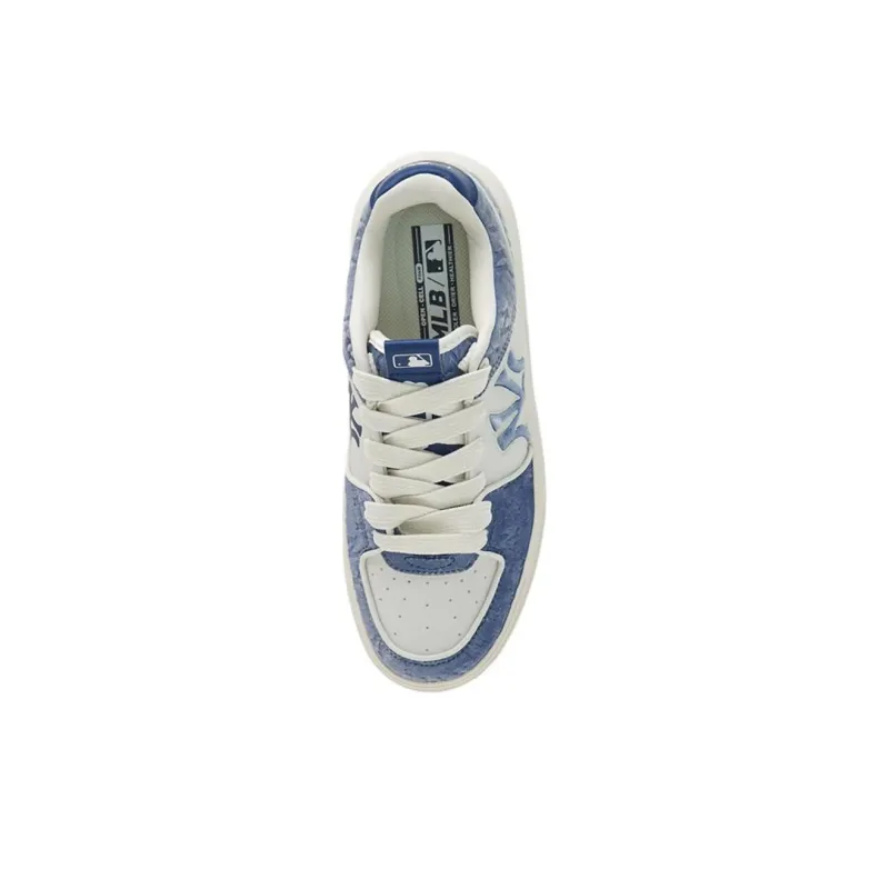 MLB Chunky Liner Anti Slip Wear Resistant Low Top Skateboard Shoes Unisex Blue-3