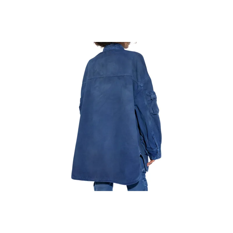 The Attico Fern Washed Short Coat-3
