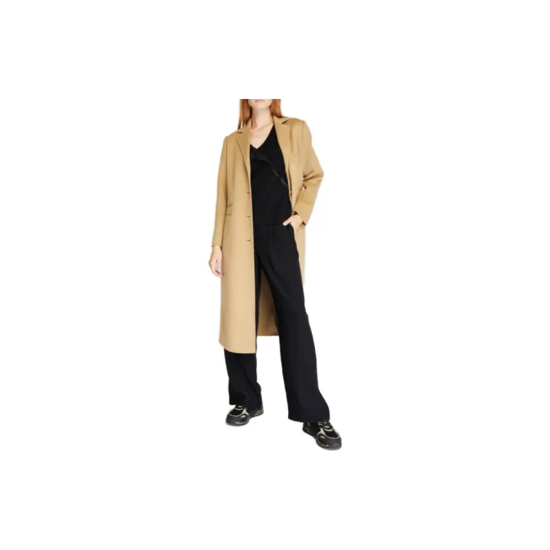 EMPORIO ARMANI Coats Women's Beige Yellow-1