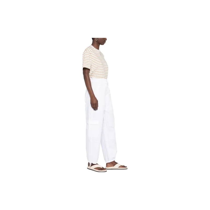 TOTEME High-waisted Tapered Cargo Trousers-3