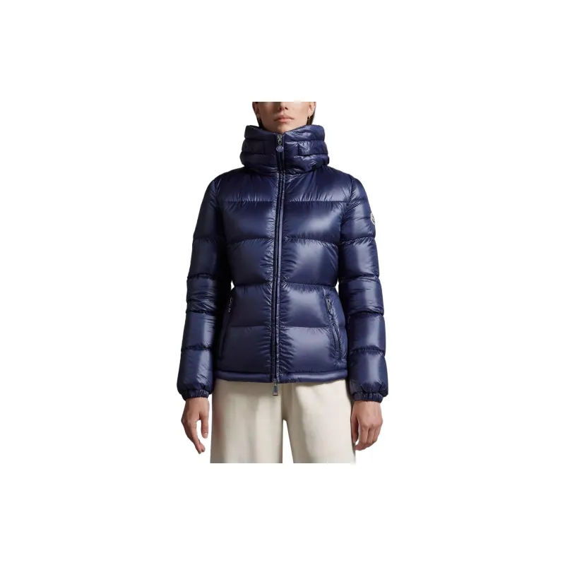 Moncler Douro Logo Patch Zip Up Puffer Jacket-1