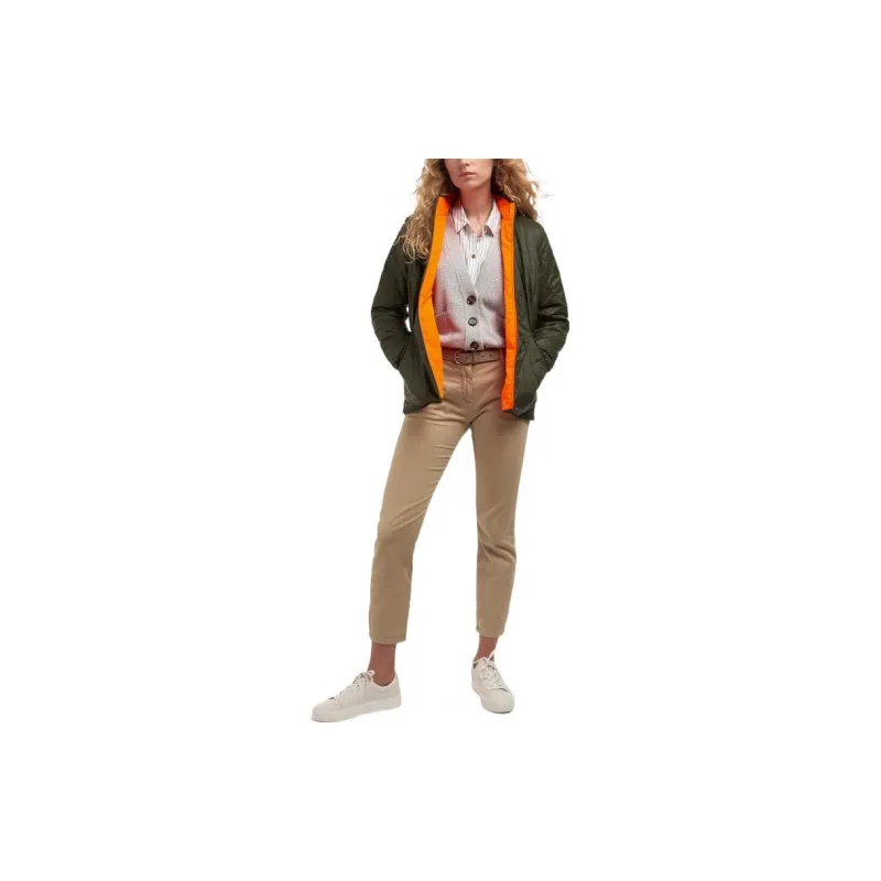Brompton X BARBOUR Jackets Women's Olive Green-2