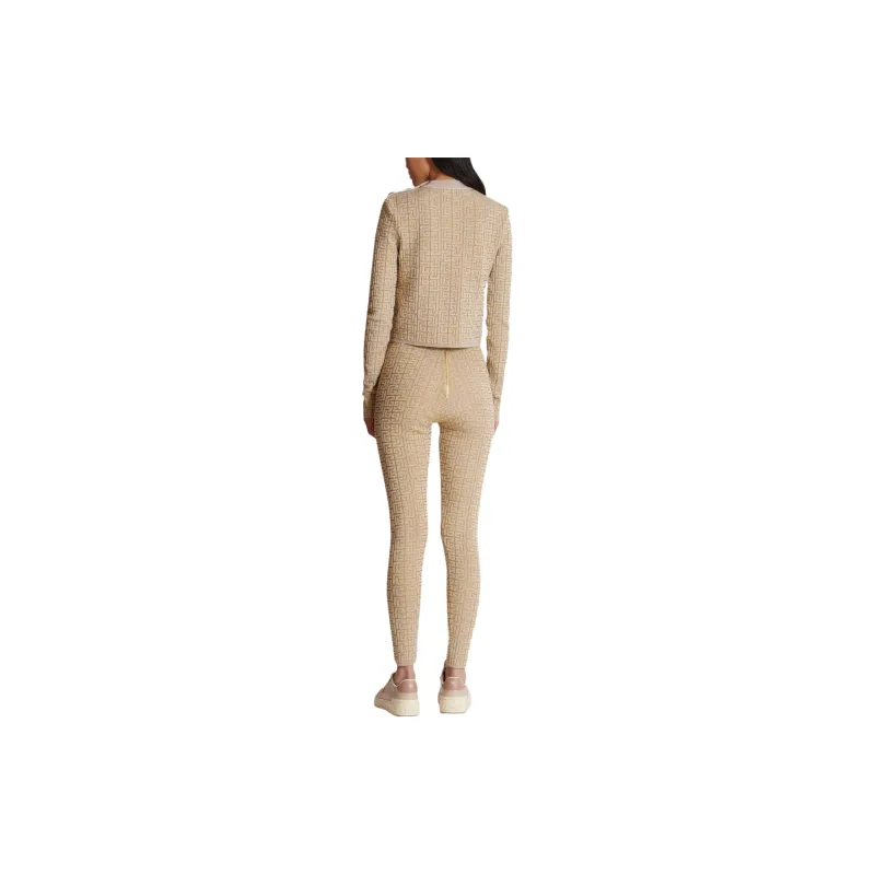 BALMAIN Labyrinth Knitted Leggings-2