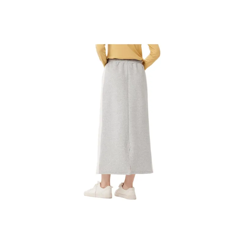 Hush Puppies Casual Long Skirts Women's Heather Gray-1