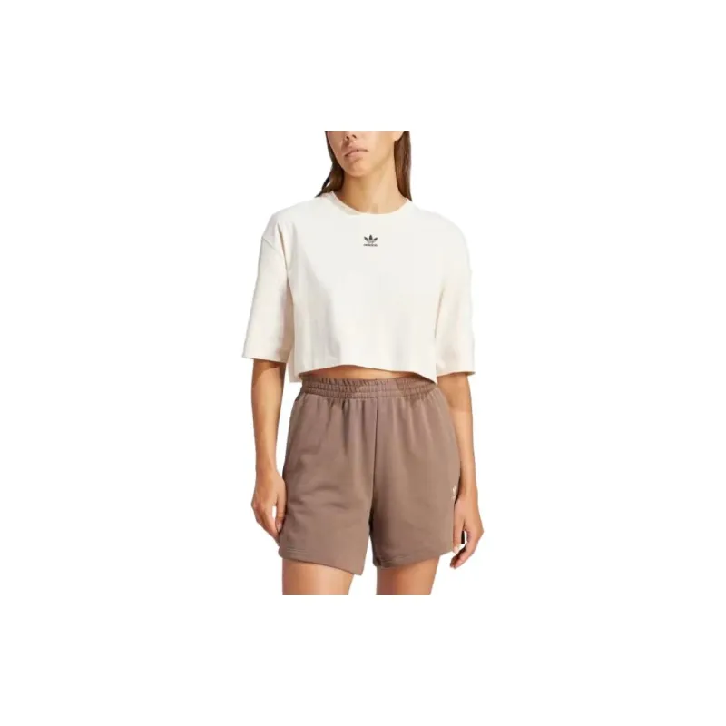 Adidas Originals Essential Drop Shoulder Sleeve T Shirt Women's White-1