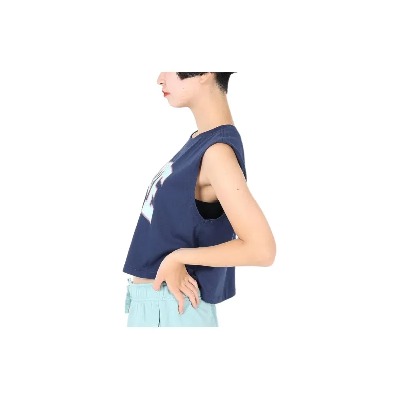 Nike Tank Tops Women's Dark Blue-4