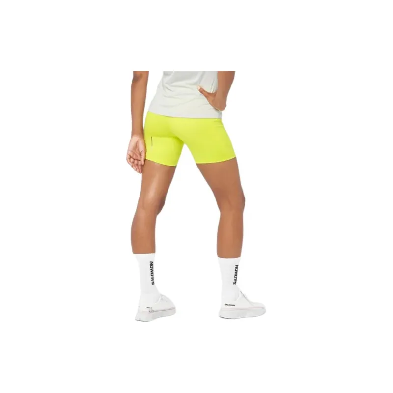 SALOMON CROSS RUN Sports Shorts Women's Sulfur Spring-2