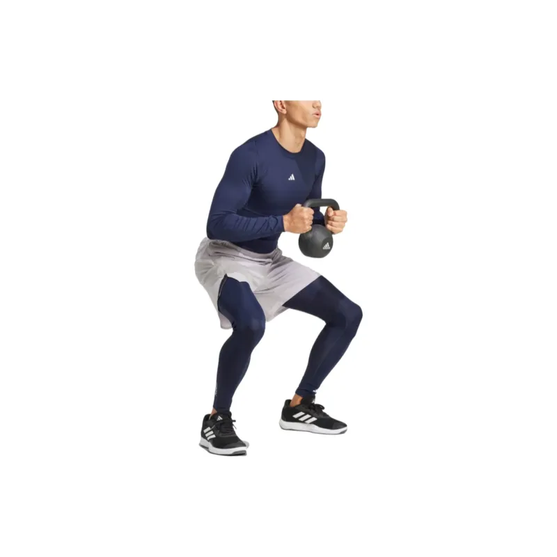 Adidas Free Shipping With AdiClub Techfit Compression Training Long Sleeve Tee-3