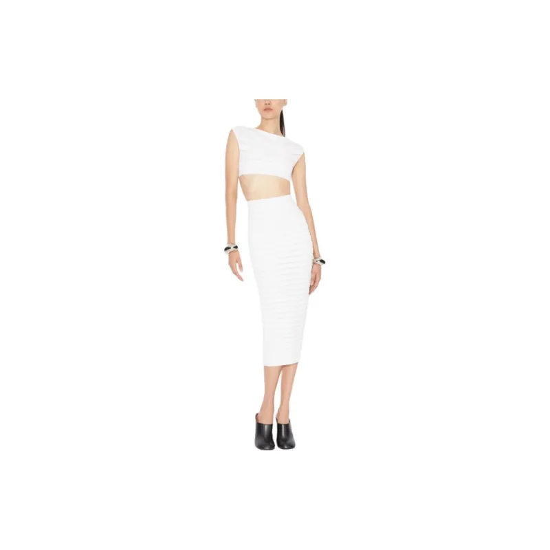Alaia Casual Long Skirt Women's White-1