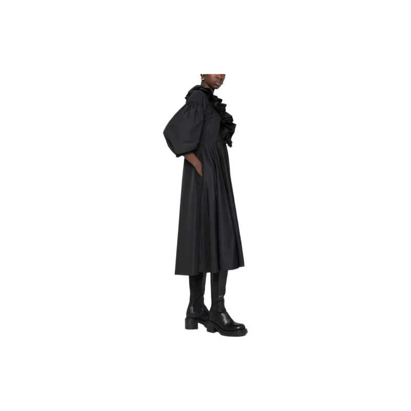 JIL SANDER Long-Sleeved Dresses Women's Black-3