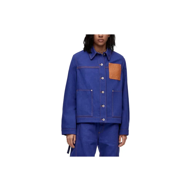 LOEWE Workwear Jacket 'Bright Blue'-2