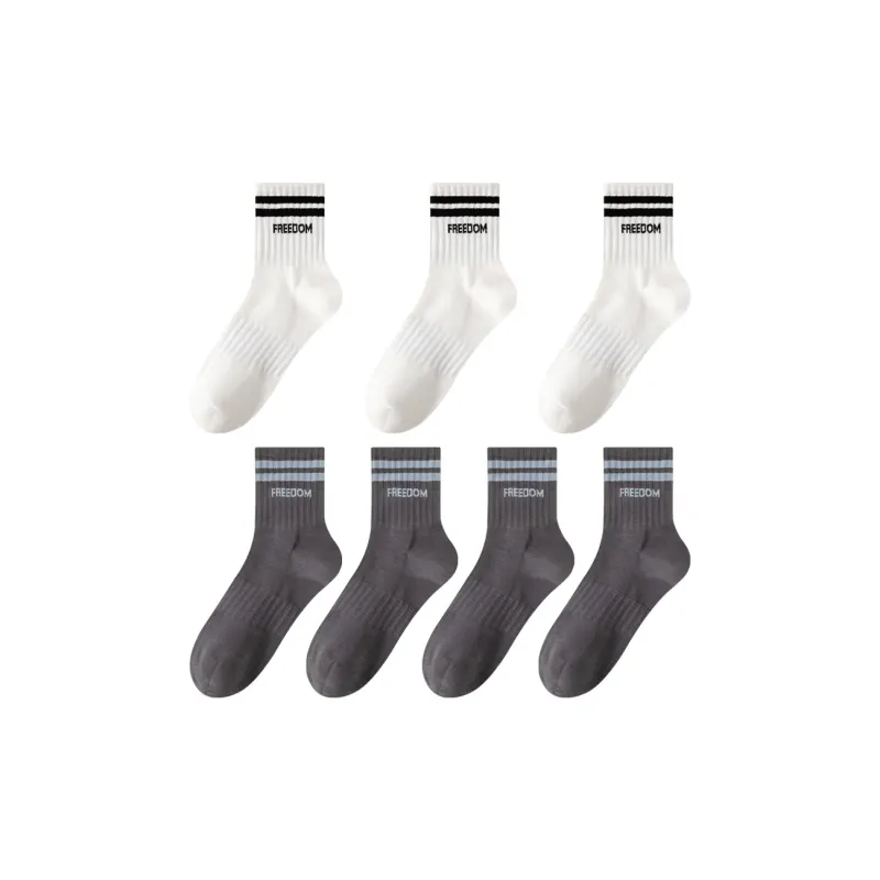 MIIOW Trend Party Series Mid Calf Socks Unisex 7 Pack-8